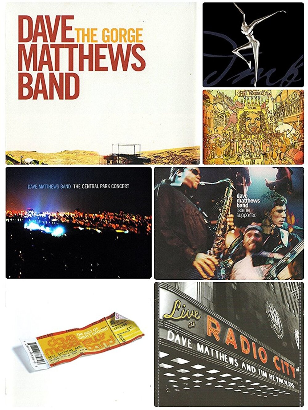 Lot Of 7 Dave Matthews Band CDs